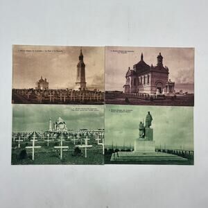 3 1950s Notre-Dame Postcards Tombs Chapels Statue Paris France Roman Catholic